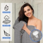 HOMEERHYME 극세사 목욕 타월 2팩 22 x 48 - 요가 살롱 캠핑 호텔 욕실 스파 여행 반려견을 위한 가벼운 퀵 드라이 손끝 핸드 타월 부드러