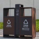 야외 쓰레기통 공원 휴게소 휴지통 대용량 대형 재떨이