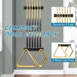 모얀 슈퍼 풀 큐 랙 벽걸이형 당구 월걸이형 휴식용 스틱 홀더 세트