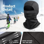 남성용 엡소코 발라클라바 스키 마스크 겨울 방수 여성 플리스 방한 장비 스노보드 넥 게이터