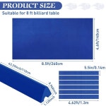 8피트 풀 테이블 프리컷 펠트에 6개의 천 스트립과 바 클럽 호텔 교체용 고무 범퍼 6개를 사용한 믹스위어 당구