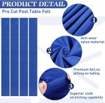 8피트 풀 테이블 프리컷 펠트에 6개의 천 스트립과 바 클럽 호텔 교체용 고무 범퍼 6개를 사용한 믹스위어 당구