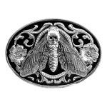 남성용 HLIMPONY 카우보이 벨트 버클 빈티지 웨스턴 카우걸 로데오 롱혼 황소 3 Skull