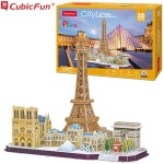 큐빅펀 3D입체퍼즐 시티라인 파리 MC254