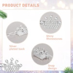 9피스 강아지 티아라 크라운 헤어 클립 애완동물 크리스탈 라인스톤 바렛 귀 클리어 그루밍 액세서리 9가지 스타일 비비드 스타일