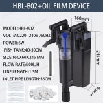 UNKNOWN UNKNOWN 배럴 외부 SUNSUN 801 수족관 803 802 탱크 잔디 HBL 필터 소형 어항 adapter 220V set 2 1개 HBL-802