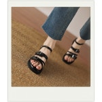 POMTOR 여자 캐주얼 스트랩 샌들 여름 비치슈즈 235