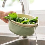 바구니 그린 대형 과일 세척 채소 채반 야채 WFGYB9C