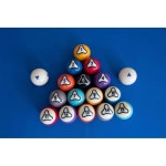 다이나스피어 플래티넘 2-1 4 벨기에 당구장 공 세트 랙