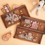 카피바라 망사 파우치 펜슬케이스 필통 펜케이스