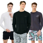 거화스포츠 베이직엘르 베이직엘르 베이직엘르 남성 래쉬가드 비치반바지 세트 비치웨어 워터레깅스