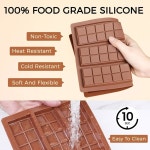 피마리 초콜릿 바 몰드 - 논스틱 몰드 두바이 피스타치오 캔디 스낵용 식품 등급 실리콘