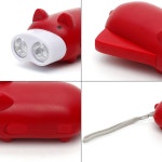 2구 복돼지 자가발전 후레쉬캠핑용 인쇄판촉 손전등