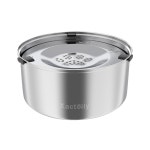 Kactoyy 3L 101oz 대용량 개 물그릇 스테인리스 스틸 노 유출 그릇 느린 음용 물 공급기 디스펜서 Dog Water Bowl