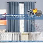 윈도우용 커튼봉 30 58 5 8 소형 브래킷이 침실용 헤비 듀티 드레이퍼용 검은색 세트 17 -52