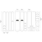 올 마운틴 스타일 AMS 벌집 고충격 프레임 가드 토탈 - 자전거를 긁힘과 흠집으로부터 보호합니다 Clear