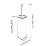 BVL 화장실 브러시 홀더 세트 욕실용 프리스탠딩 Matte