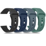 암즈파스 시계 밴드 퀵 릴리스 스트랩 여성용 소프트 실리콘 교체 스포츠 손목 4팩