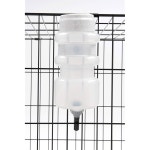 반려견을 위한 Lixit 탑 충전 노 드립 물병 44 FL Oz 1팩 흰색 16oz