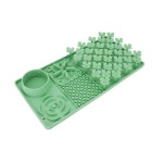 개 고양이 슬로우 피더 볼 흡입 컵이 실리콘 핥기 매트