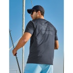 노스야드 남성 수영 셔츠 래시 가드 UPF 50 퀵 드라이 반팔 낚시 햇볕 보호 비치 워터 옵션 1 Small