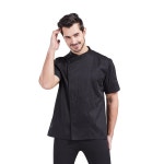 난슨 남성 셰프 코트 재킷 짧은 쉬브 레스토랑 여름 주방 음식 작업 CFM0066