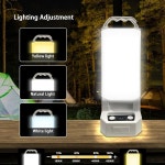 왓팔 태양광 발전 LED 휴대용 캠핑 랜턴 4500mAh 충전식 1000루미나드 방수 밝기 조절 가정 정전에 이상적인 조명 4개 야외 생존 장비 6500K