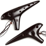 오카리나 소프라노 C 톤 초급 악기 가방 음질 어린이 장난감 12홀