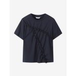 씨씨콜렉트 사선 러플 티셔츠 C252PSM062