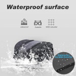 HHLUP 오토바이 테일백 15L - 방수 PU 가죽 시트백 스포츠 백팩 투어용 다기능 러기지 뒷좌석용 스트랩이 새들백