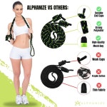 알파니즈 플로우 로프 운동 가정용 헬스장용 줄넘기 - 남녀 피트니스용 복싱 종합격투기 전신