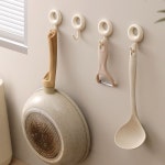 접착식 다용도걸이4p 후크 행거 고리 주방 소품걸이