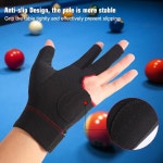 왼손용 콘시나 당구장 장갑 3 핑거 스누커 큐 스포츠 사이즈 퀵 드라이 통기성