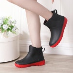 롱 논슬립 레인부츠 여성 방수장화 여름 장마 워터슈즈 패션발목부츠