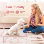 애완동물 화장실 훈련 패드 100개 일회용 강아지 소변 18 x 13 초흡수성 퀵 드라이 개 고양이 토끼 기니피그를 위한 누수 방지 배변