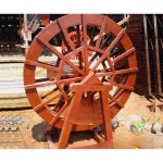 대형물레방아 폭포 장식 수차 정원 조형물 1m 물트럭 화물X