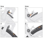 Sks 독일 벨로 65 마운틴 - 29 자전거 머드가드 세트 기본값 검은색