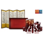 남원 춘향골 오리목 제기47p 제기함 사군자6폭병풍 제사상 1개 오리목제기47 제기함 추사사군자6폭 제사상