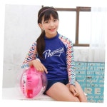 피코수영 상의 크레용 수영복상의 레쉬가드 긴팔 본상품선택 90호 J1138