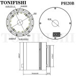 로봇 팔 조인트 모듈 중원형 고조파 서보 모터 제동 기능이 소형 올인원 PH20B-121
