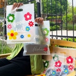 반투명꽃비닐가방 대형 1세트 50p