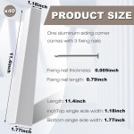 테르웬 20개 1 18 x 1 77 11 5 알루미늄 사이딩 코너 60개 0 79 못 건축 자재 도구 20