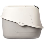 베이직 노-메쉬 후드 밀폐 고양이 쓰레기통 대형 멀티컬러 24 x 18 17