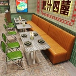 레트로 홍콩 스타일 식당테이블 카페 인테리어 의자 음식점 테이블 체어 식탁 레스토랑 가게