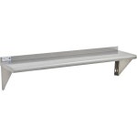 상업용 벽 선반 - 210파운드 무게 용량 24 W x 12 D NSF 솔리드 스테인리스 스틸 2 Pk x 48 29N-228 12