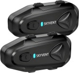 SKYVENT Q4 오토바이 블루투스 통신 시스템 헤드셋 인터콤
