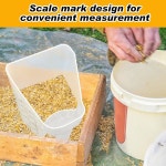 의이판 2개 사료 스쿱 측정용 3쿼트 플라스틱 계량 펠릿 재사용 가능한 말 염소 양 사육 용품용 스쿱