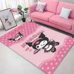 UNKNOWN 미니소 산리오 쿠로미 카펫 거실 깔개 침실 소파 주방 도어 매트 장식 미끄럼방지 바닥 고퀄리티 FL2774597