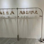 벽걸이 행거 매장용 업소용 편집샵 튼튼한 휠하우 스탠드 80 정리대 진열대 옷거치대