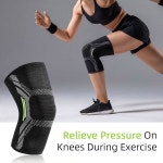 여성 남성용 JYWYBF 2팩 무릎 보호대 용 압박 슬리브 관절염 러닝 피트니스용 지지대 라지 Large